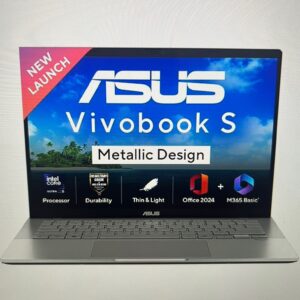 ASUS Vivobook S16,Intel Core Ultra 5 225H,AI PC(Intel Arc iGPU/16GB RAM/512GB SSD/FHD/16/60Hz/Backlit Keyboard/70Whr/Windows 11/M365 Basic(1Year)*/Office Home 2024/Cool Silver/1.7 Kg) S3607CA-SH071WS